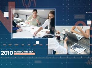 AE模板-科技感商务公司时间线宣传片头 Corporate Timeline