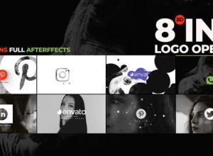 AE模板-创意简洁设计三维Logo动画 Visuals 3d Logo Opener