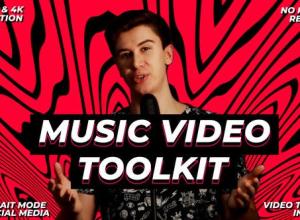 AE模板-创意MV文字背景音乐视频工具包 Music Video Toolkit