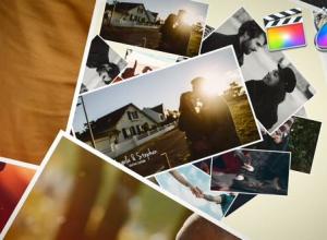 FCPX插件-情人节婚礼照片回忆幻灯片相册展示开场片头+背景音乐