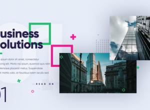 AE模板-现代企业宣传片图片介绍展示片头