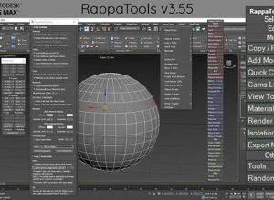 自定义快捷工具栏3DS MAX插件 Rappa Tools V3.56 3ds Max 2010-2026
