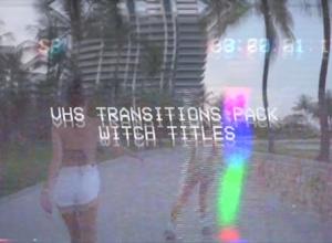 FCPX插件-VHS复古动态故障视频转场预设动画 Transitions Pack: VHS