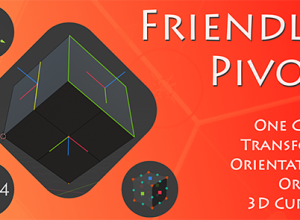 Blender坐标轴移动修改插件 Friendly Pivot v0.5.11