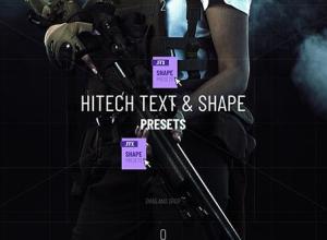 AE预设-15个科技感文字标题动画预设