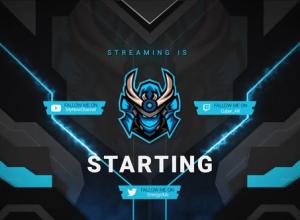 AE模板-新媒体科技感网络直播界面包装动画