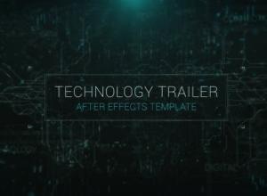 AE模板-未来科技感文字标题预告片 Advanced Technology Trailer