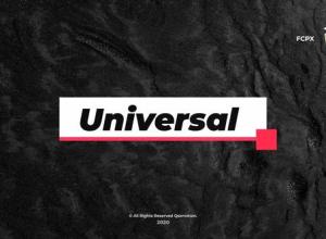 FCPX插件-7组时尚通用简洁文字标题动画 Universal And Clean Titles