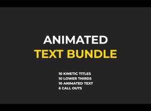 FCPX插件-36组动感文字排版标注标题动画