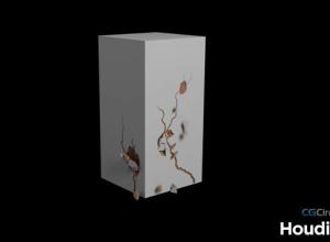 Houdini裂纹裂痕破碎特效教程 Houdini Crack Effect