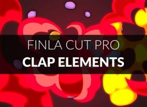 FCPX插件-16种酷炫时尚卡通元素动画模板 Clap Elements