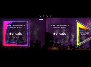 AE模板-图形音乐波形可视化动画 Audio Visulizer v2