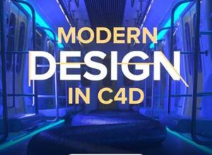 C4D创新设计封面艺术三维场景Cinema 4D教程+英文字幕