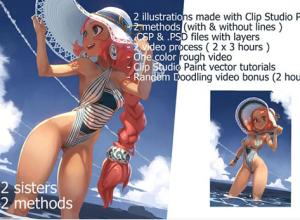 可爱女孩卡通角色数字绘画全流程视频教程