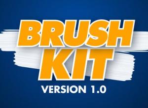 AE模板-自定义笔刷动画工具包 Brush Kit Vr 1.0