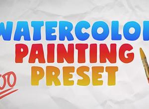 AE预设-创意动漫卡通水彩特效视频预设