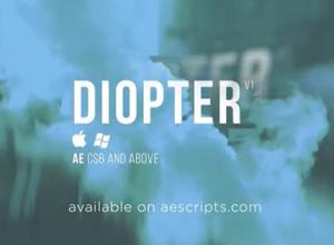光线折射朦胧模糊AE插件 Diopter V1.0.5 Win/Mac