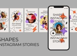 AE模板-竖屏线条涂鸦社交媒体短视频介绍职称音乐在线广告设计