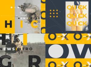 AE模板-电视节目预告现代时尚新闻介绍包装片头