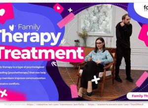 AE模板-多彩图形标题家庭视频幻灯片 Family Therapy Slideshow