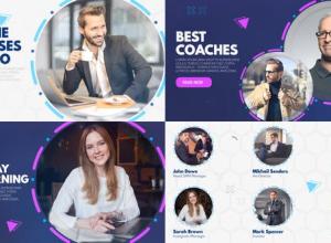 AE模板-在线教育课程讲师介绍包装宣传 Online Courses Promo