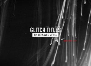 PR模板-8组科技感故障文字标题动画 Venus - Glitch Titles