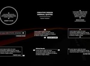 FCPX插件-引用简单标题字幕动画 Minimal Quotes