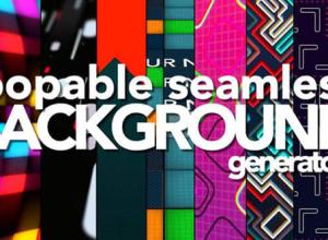 FCPX插件-24个可自定义循环无缝背景动画