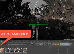 C4D渲染快速预览插件 NitroQuickRender v1.02 For Cinema 4D R15-R23