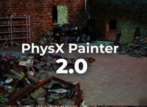3DS MAX画笔绘制物体填充放置插件 PhysX Painter v2.0+使用教程