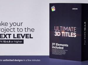 FCPX插件-37个大气三维文字标题动画 Ultimate 3D Titles