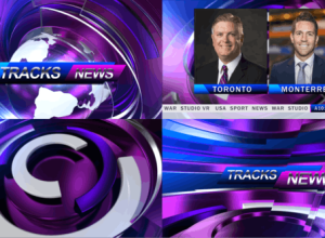 AE模板-新闻追踪电视栏目包装设计动画 Tracks News