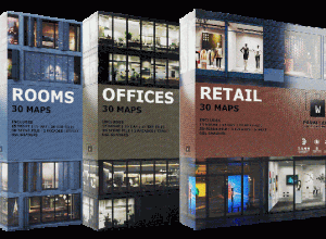 wParallax OSL住宅房间办公室商业卖场3D模型 1-3