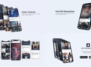 AE模板-iPhone手机应用程序APP宣传展示动画片头 App Presentation V2