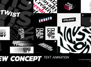 FCPX插件-16组时尚个性创意文字标题动画 Concept Text Animation