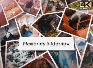 AE模板-旅行婚礼回忆幻灯片照片相册片头