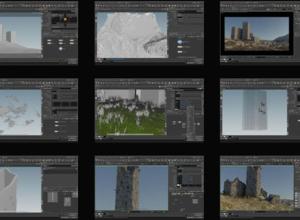 Houdini电影游戏程序化环境制作工作流程视频教程