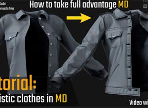 Marvelous Designer真实衣服布料制作MD教程