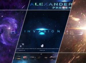 AE模板-大气粒子光效标题电影宣传预告片头