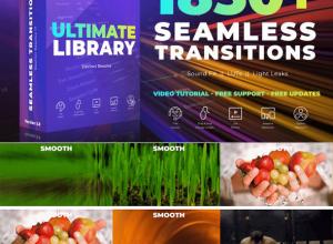 DaVinci Resolve-1850组视频无缝转场调色光效音效素材达芬奇插件预设