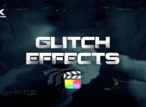 FCPX插件-30种时尚故障信号损坏毛刺特效预告片头 Glitch Effects