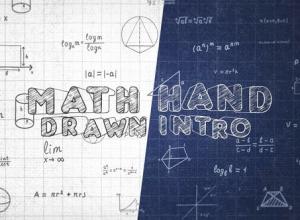 AE模板-数学手绘图简介几何公式图形元素动画 Math Hand Draw Intro