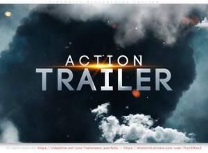 AE模板-电影大片文字标题预告片 Cinematic Blockbuster Trailer