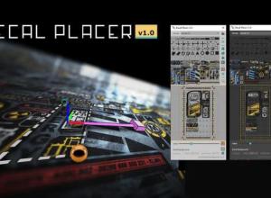3DS MAX模型贴图贴画插件 MXTools Decal Placer 1.5