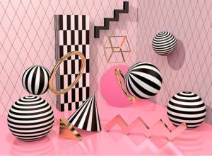 Cinema 4D制作几何3D形状场景动画技能分享C4D教程