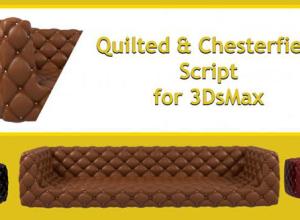 3DS MAX沙发生成插件 Quilted & Chesterfield For 3DS Max 2013-2021