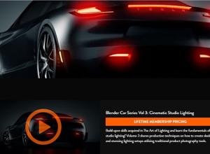 Blender汽车摄影棚灯光渲染照明基础知识教程