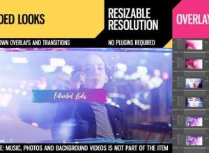 AE模板-500个真实镜头漏光叠加过渡炫光动画工具包 Extended Looks