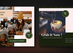 AE模板-咖啡店餐厅食品宣传片头 Coffee Shop Promo