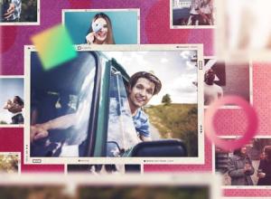 AE模板-多彩时尚现代幻灯片照片相册片头 Colorful Photo Slideshow